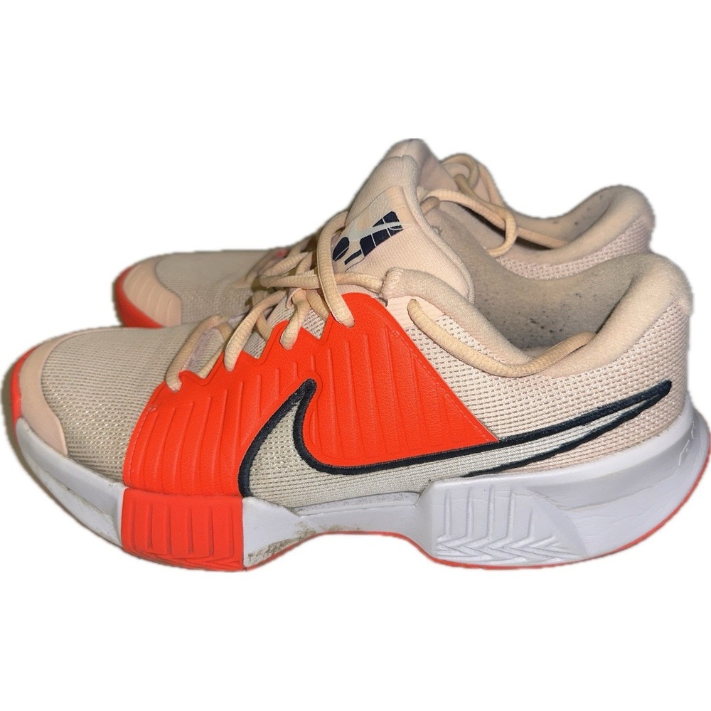 Nike Zoom Challenge Womens Size 9.5 Pickleball Shoes Orange White FQ4155 801 - Picture 4 of 7